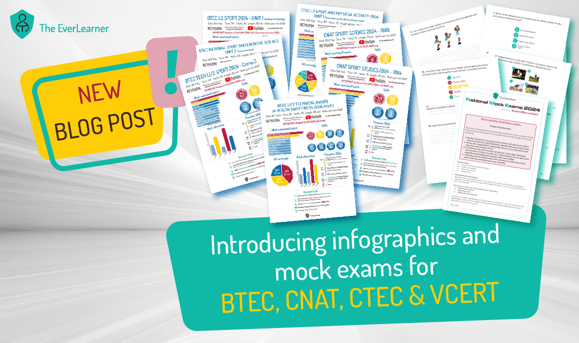 Introducing Infographics and Mock exams for BTEC, CNAT, CTEC & VCERT Sport and PE courses feature image