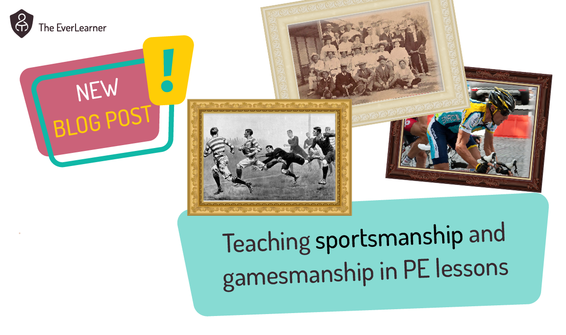 feature image showing the title and black and white photographs of people playing sports