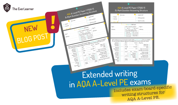 Extended writing in AQA A-Level PE writing blog feature image